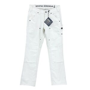 New DOVETAIL Workwear Pants Anna Taskpant Painters Canvas Carpenter White
